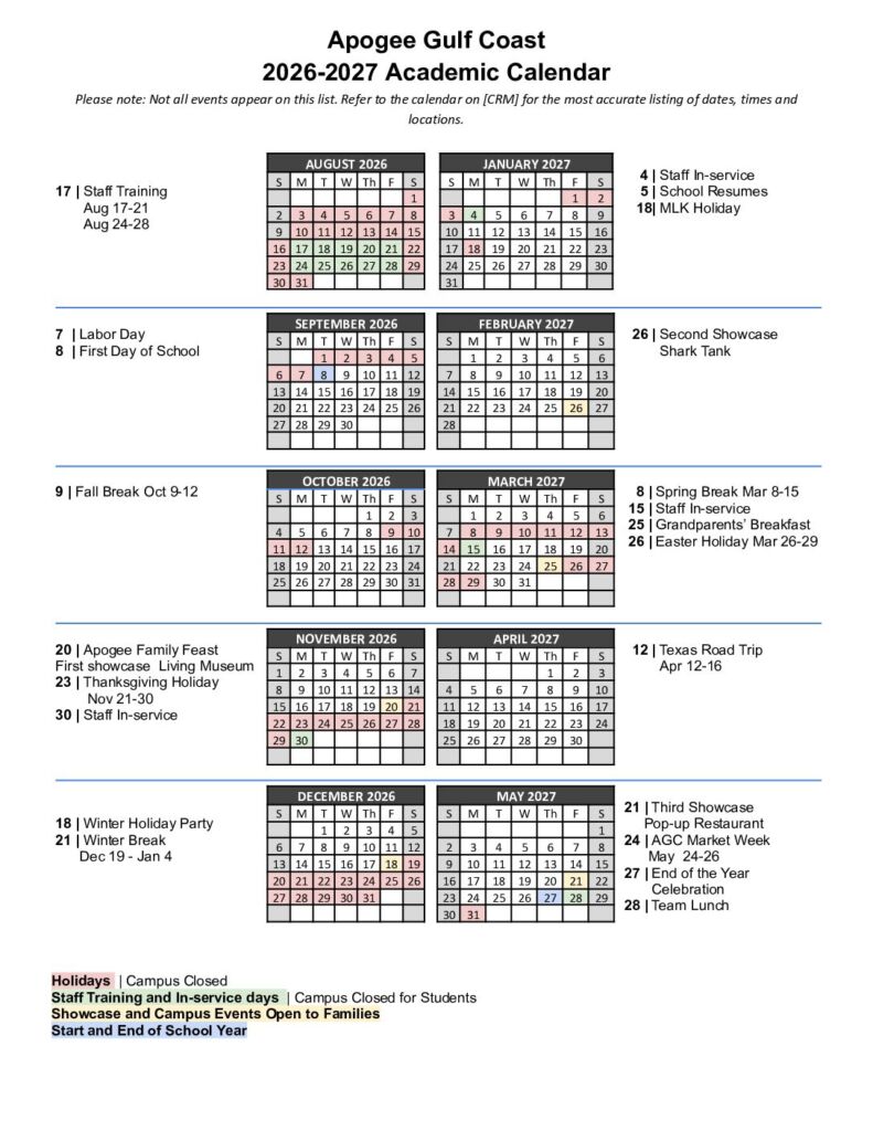 AGC 2026-2027 Calendar Final